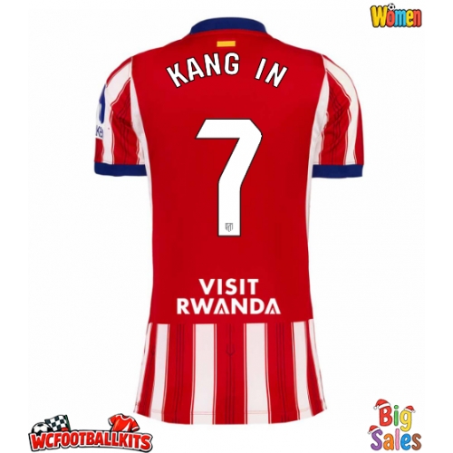 Atletico Madrid Lee Kang-in #7 Replica Home Stadium Shirt for Women 2026-27 Short Sleeve
